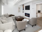 Living Room W/Fireplace and TV